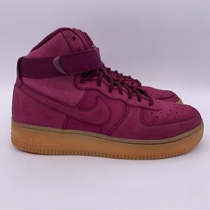 Nike Air Force 1 High WB GS 'Bordeaux' Sneakers   -   Size: 6Y / Women's 7.5